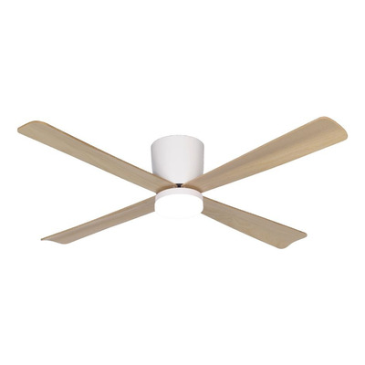 Ventilador Decorativo 484a 18w Blanco Y Madera