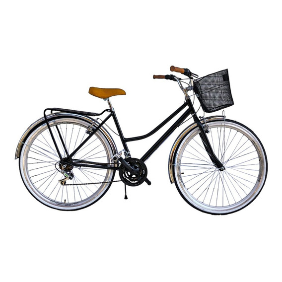 Bicicleta Retro Clasica Rodada 28. Personalizada Con Tu Nombre. Canasta, Timbre, Parador, Reflector Y 18 Velocidades.