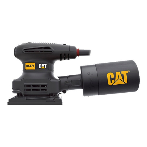 Lijadora Orbital Base Cuadrada 240 W Caterpillar Cat Dx471 Color Negro