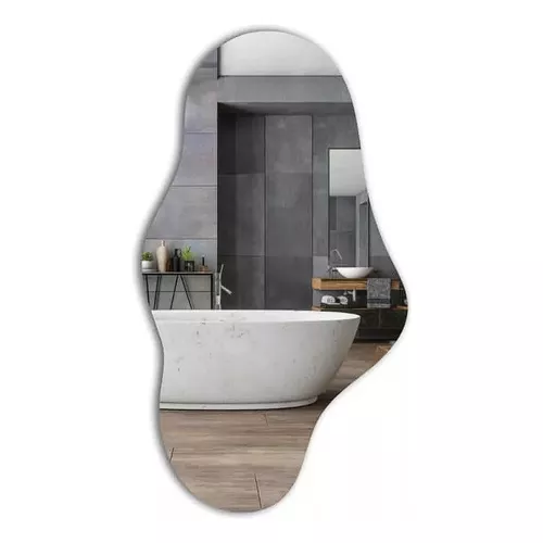 Espejo irregular estético de cuerpo entero, espejo asimétrico de diseño de  pared, espejo alto para el hogar -  México
