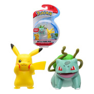 Set Figuras Pokémon Pikachu Y Bulbasaur Original Envíogratis