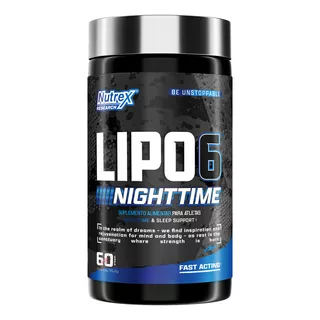 Termogênico Lipo-6 Night Time 60 Cáps - Nutrex Research
