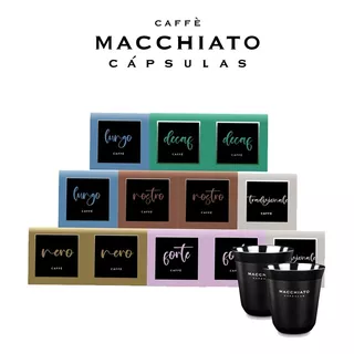 12 Cajas Capsulas Mas Regalo Macchiato Compatible Nespresso