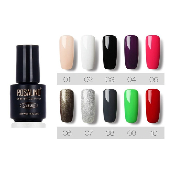 Esmalte Rosalind Gel Uv Led Uñas Semipermanente 