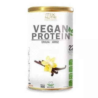 Vegan  Protein Sabor Baunilha 450g- Mix Nutri