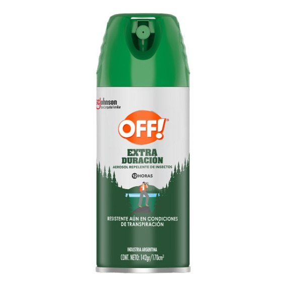 Repelente Mosquitos Off Extra Duración 170ml Camping Family