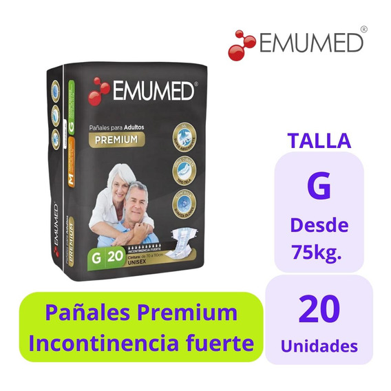 Emumed Pañal Premium Talla G 1x20uds