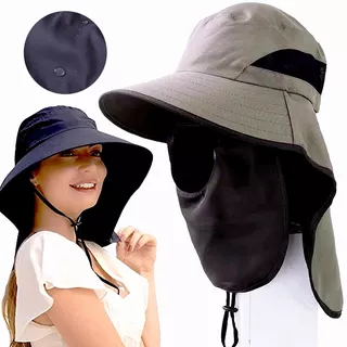 Sombrero Para El Sol Para Cuello Y Cara Protección  Upf 50