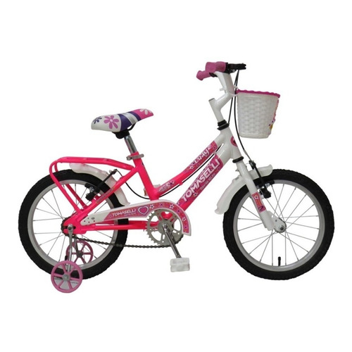 Bicicleta Tomaselli Lady Rodado 14 Nena - Cordoba Color Rosa flúor