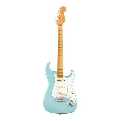 Fender Vintera 50 Stratocaster Modified Guitarra Electrica Color Daphne Blue Material Del Diapasón Maple
