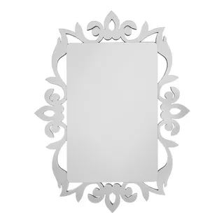 Espelho Decorativo Veneziano Provençal 75x98 3865 Cor Da Moldura Prata