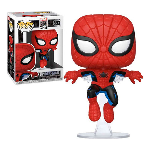 Funko Pop Spider Man #593 Marvel 80 Aniversario Figura De Accion Original