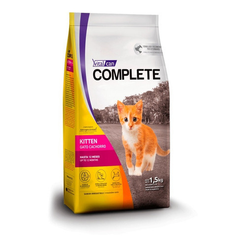 Alimento Gato Complete Kitten 15kg Sabor Mix Tm