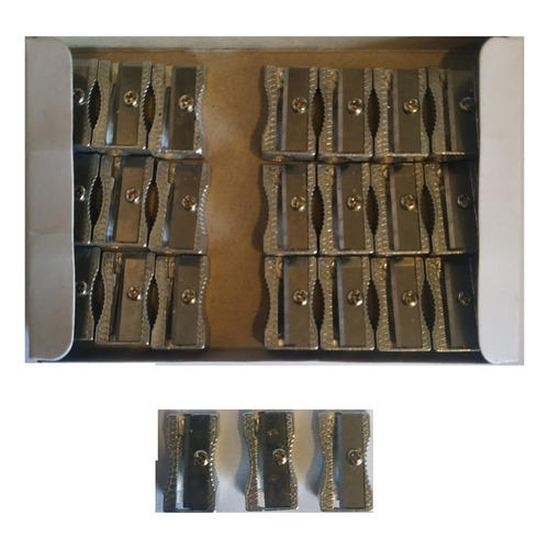 Caja De Sacapuntas Metalicos X24 Unidades