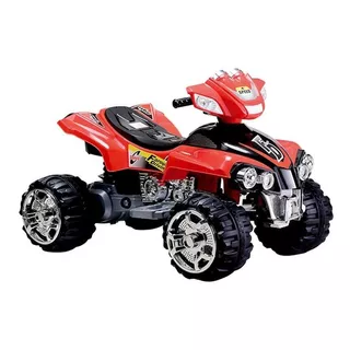 Moto Roja Recargable  Grd 4 Ruedas