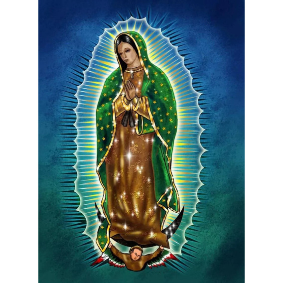 1 Kit De Pintura Virgen Guadalupe Diamantes Para Bricolaje,