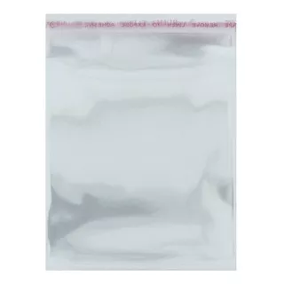 Saco Plástico Com Aba Adesiva Transparente - 4x6 - 1000pçs