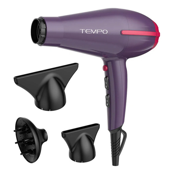 Secador De Pelo Gama Tempo St 220 Motor Ac 2200 Watts Color Violeta