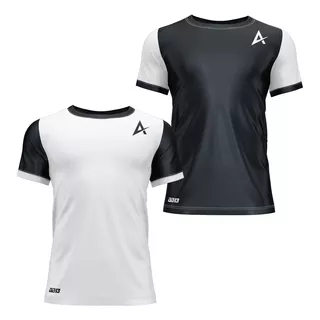 Remera Camiseta Deportiva Manga Corta Atletismo Run Fit X2