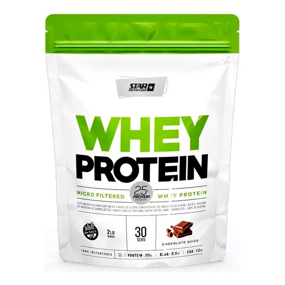 Suplemento Polvo Star Nutrition Whey Protein Proteinas 2 Lb