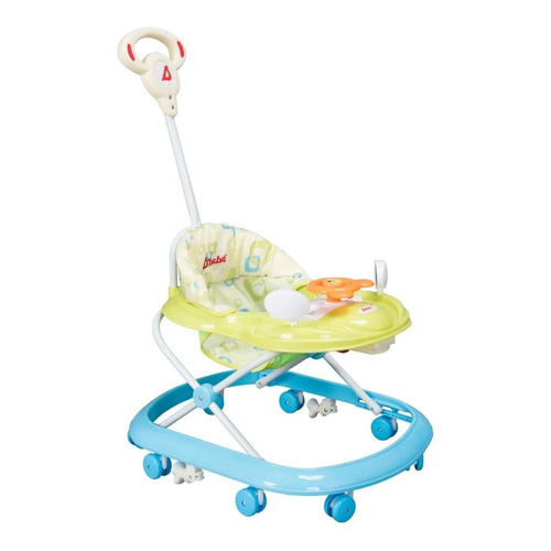 Andadera D Bebe Play Con Baston Musical Color Verde/Azul