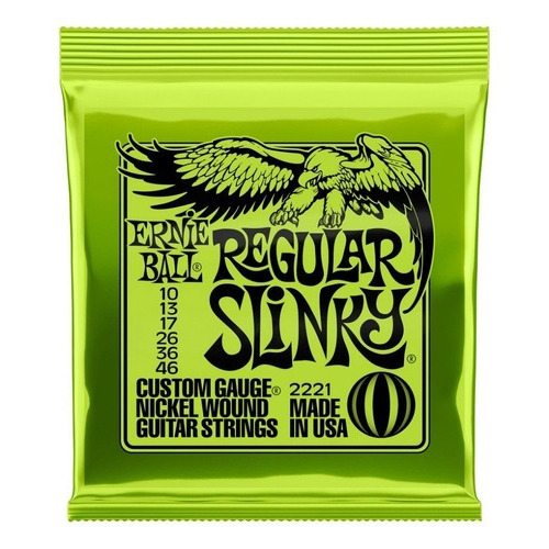 Encordado Ernie Ball Guitarra Electrica P02221 10 46 Regular