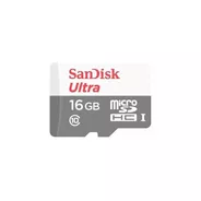 Tarjeta Memoria 16gb 80mb/s Sandisk Micro Sd Clase10- Oferta