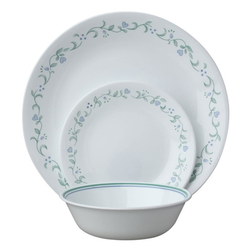 Corelle Livingware – vajilla Modelo Country. Color Blanco