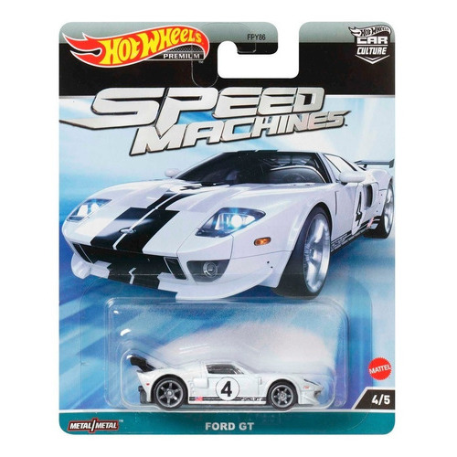 Ford Gt Speed Machines 4/5 Hot Wheels Premium Color Gris