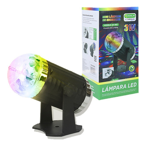 Luminaria Spot Foco Giratotio Rgb Led Colores Empotrable 3w