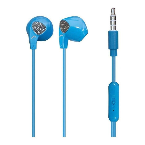 Audífonos Manos Libres Mitzu Diseño Ergonómico Mh-0092 Color Azul