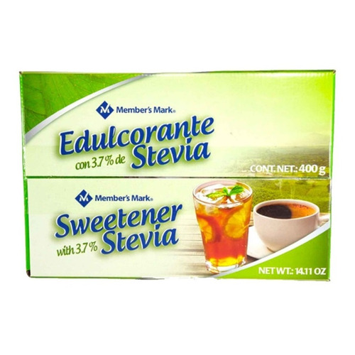 Edulcorante Con Stevia Member's Mark Con 400 Sobres De 1 G