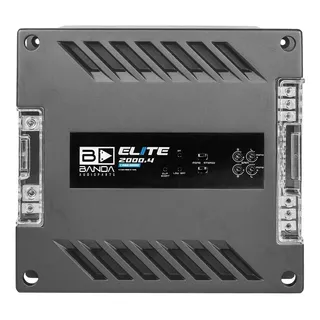 Modulo Amplificador Banda Elite 2000.4 4 Canais De 500w 1ohm Cor Cinza-escuro