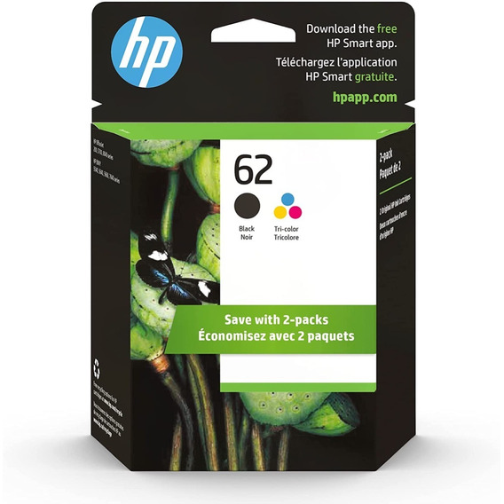 Kit Tintas Hp 62 Color Y Negro Para Officejet 200 Mobile