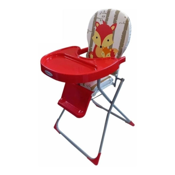 Silla De Comer Bebe Reforzada Plegable Ideal Con Bandeja