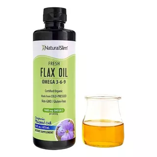 Flax Oil Omega 3-6-9 Aceite De Lino Al Frio Naturalslim Usa