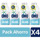  Detergente Liquido Para Diluir Omo 500ml Rinde 3lts Pack X4