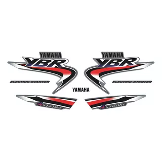 Kit Adesivo Faixas Compativel Yamaha Ybr 125 2003 Bege 0830 Cor Yamaha Ybr 125 2003 Bege