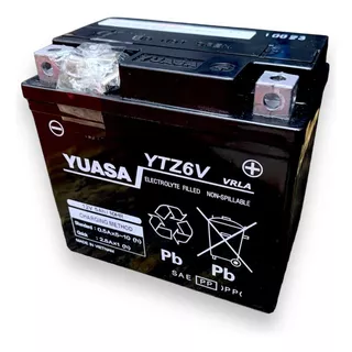 Bateria Yuasa Ytz6 V = Ytx5l Bs Gel Honda Cg New Titan 150