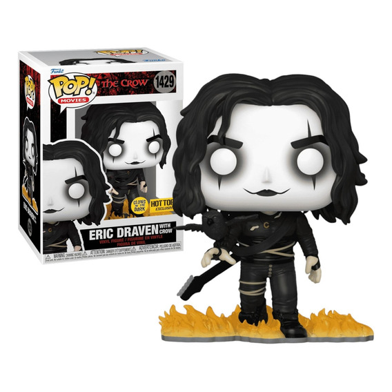 Funko Pop Eric Draven With Crow #1429 Glow Ht Exclusive