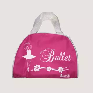 Bolsa Ballet Infantil Em Lona Ludilí Cor Rosa-escuro