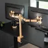 Soporte De Escritorio Para Doble Monitor Vivo Stand-v002-wd
