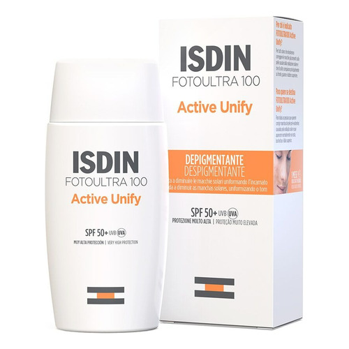 Isdin Fotoultra 100 Active Unify Spf 50+, 50 Ml