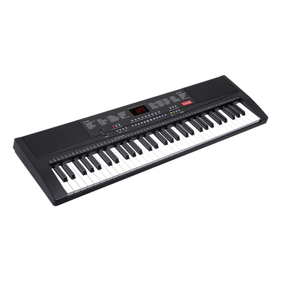 Teclado Musical Versátil, 61 Teclas Con Led Kaiser® Mtc-5505 Color Negro