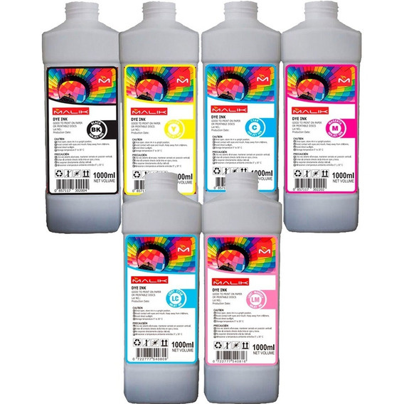 Tinta 6 Litros Dye Koreana Para Epson® L800 L805 L850 T50