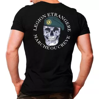 Camiseta Estampada Legião Estrangeira | Preta - Atack