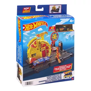 Pista Speedy Pizza Pick-up - Hot Wheels City Mattel