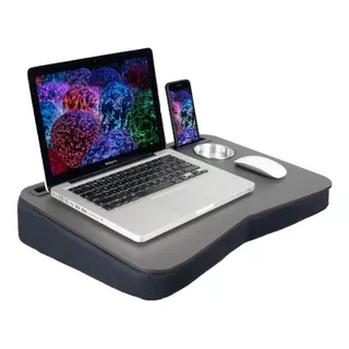 Mesa De Colo Para Laptop, Celular Tablet E Copo Base Espuma 