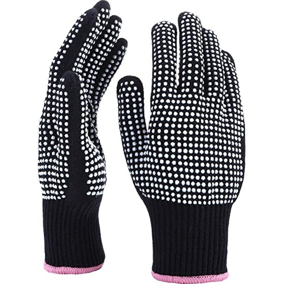 1 Par -guantes Resistente Al Calor Uso Al Planchar Cabello