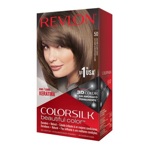 Tinte Cabello Colorsilk Color-keratina Castaño Claro Cenizo